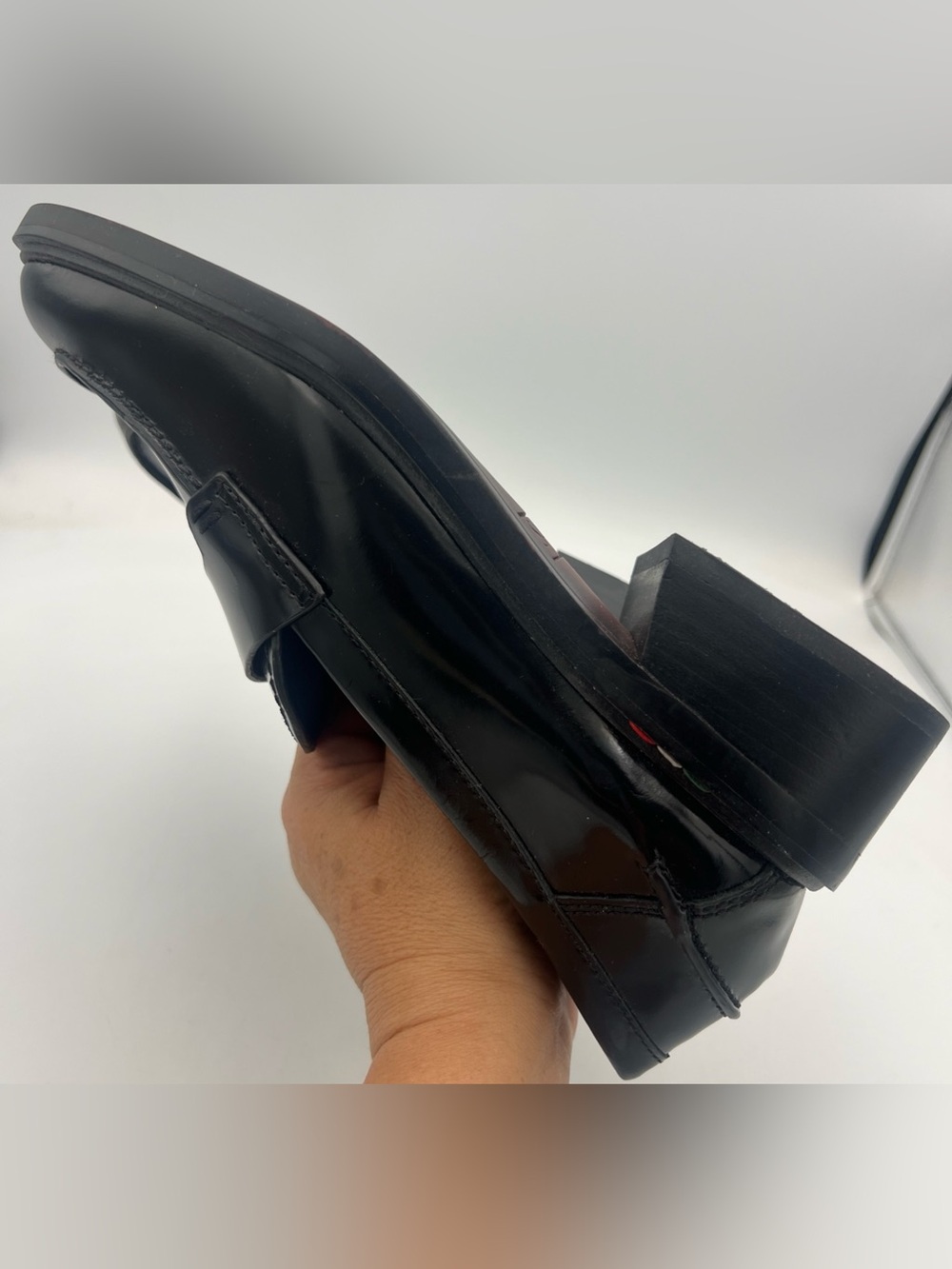 Franco Sarto Women's Gabriella Slip On Leather Loafer Black size US 7M EU37 NEW - Picture 12 of 14